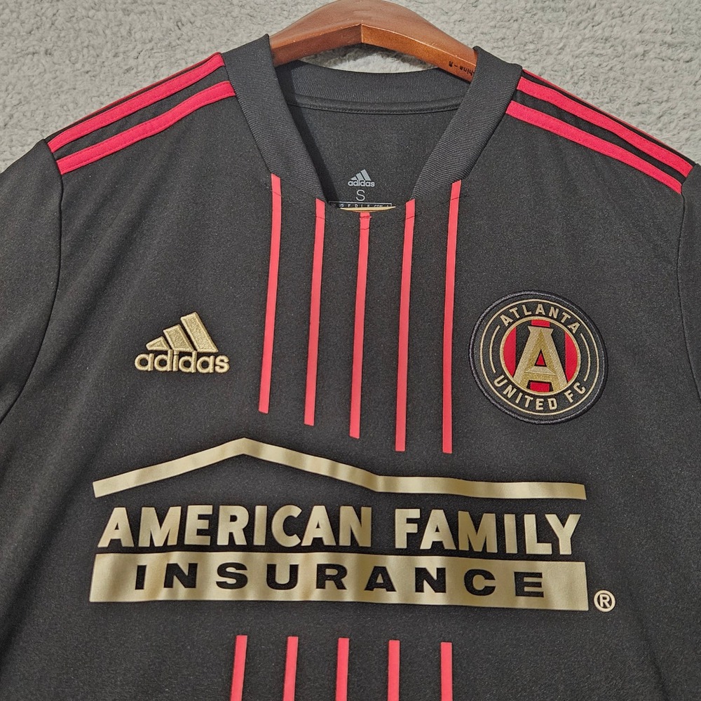 Adidas Atlanta United FC 2021 Soccer Jersey‎ Prime Green Black & Red Men's Small
